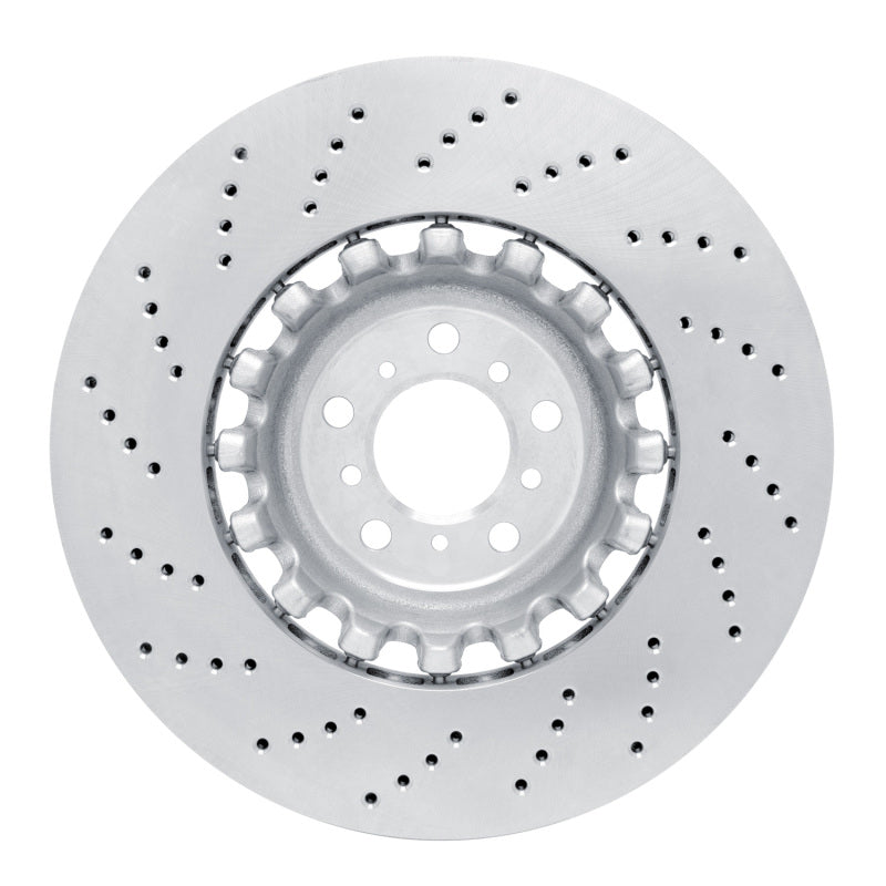 DFC 12-19 BMW M6 Gran Coupe Left Front Drilled Hi-Carbon Alloy Geomet Coated Rotor
