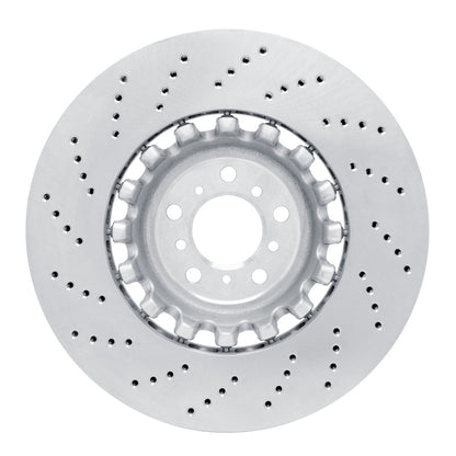 DFC 12-19 BMW M6 Gran Coupe Left Front Drilled Hi-Carbon Alloy Geomet Coated Rotor