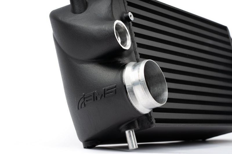 AMS Performance 2015+ Ford F-150 & Raptor 2.7L/3.5L EcoBoost Stock Loc. Intercooler (Black w/ Logo)