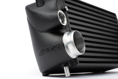 AMS Performance 2015+ Ford F-150 & Raptor 2.7L/3.5L EcoBoost Stock Loc. Intercooler (Black w/ Logo)