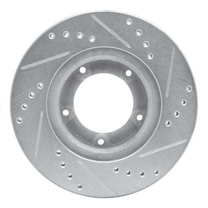 R1 Concepts R1 89-08 Toyota Hilux (Mexico) Front Left Drilled & Slotted Silver Brake Rotor