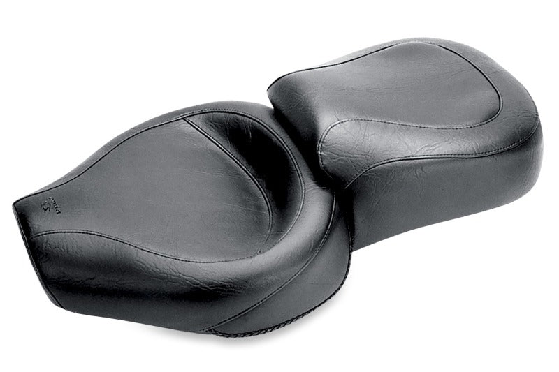 Mustang Motorcycle Mustang 82-03 Harley Sportster Wide Touring 1PC Seat - Black