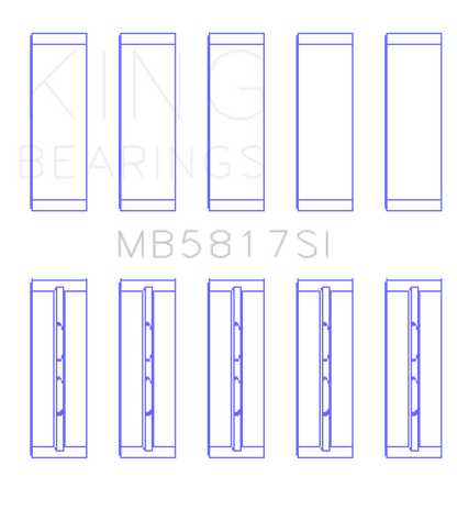 King Engine Bearings 04-12 Mitsubishi Colt Replacement Main Bearing Set