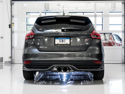 AWE Tuning Ford Focus ST Touring Edition Cat-Back Exhaust - Non-Resonated - Chrome Silver Tips
