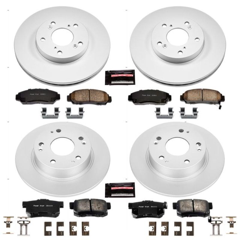 PowerStop Power Stop 03-07 Honda Accord Front Z17 Evolution Geomet Coated Brake Kit
