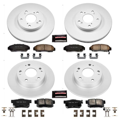 PowerStop Power Stop 03-07 Honda Accord Front Z17 Evolution Geomet Coated Brake Kit
