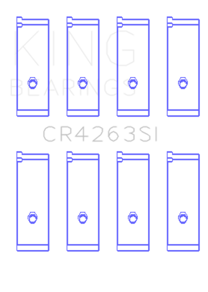 King Engine Bearings Toyota 1ZZ-FE (Size .50) Rod Bearing Set