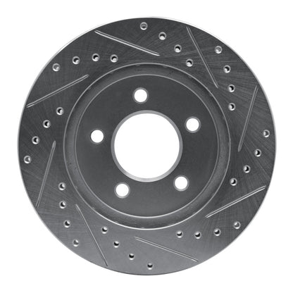 R1 Concepts R1 91-02 Chrysler Grand Voyager Front Left Drilled & Slotted Silver Brake Rotor