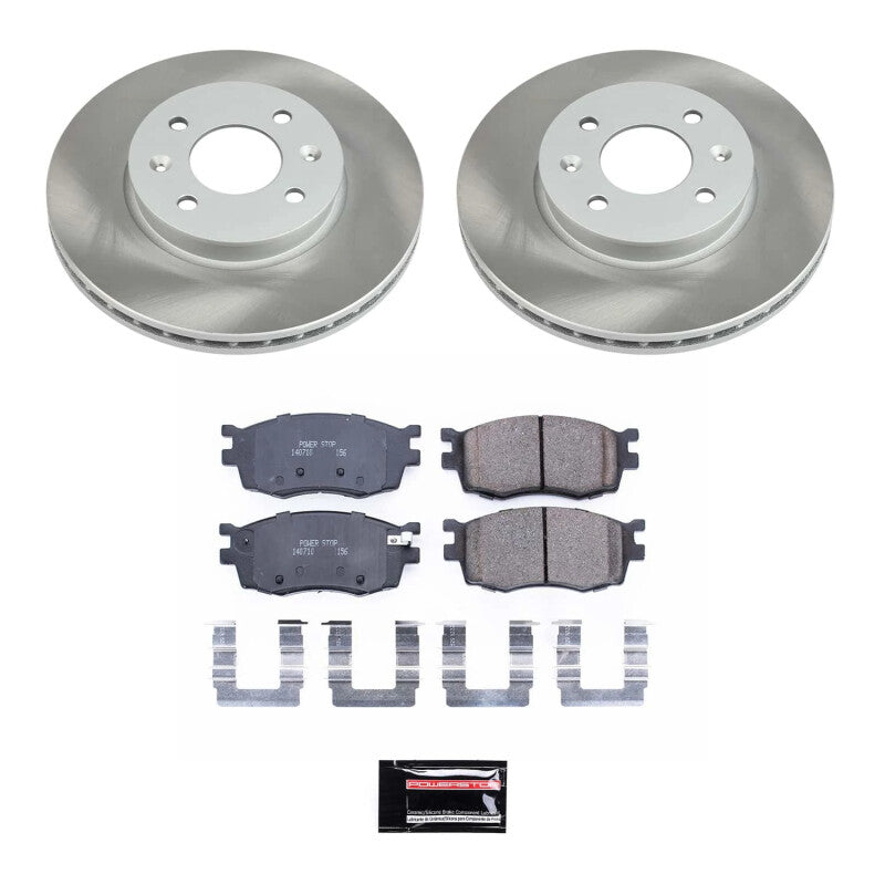 PowerStop Power Stop 06-11 Kia Rio5 Front Semi-Coated Rotor Kit