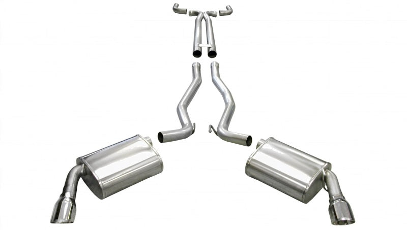CORSA Performance Corsa 2010-2013 Chevrolet Camaro Convertible SS 6.2L V8 Manual Polished Sport Cat-Back + XO Exhaust