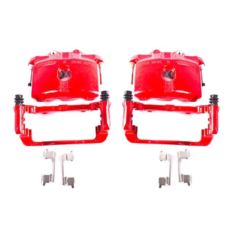 PowerStop Power Stop 03-06 Cadillac Escalade Rear Red Calipers w/Brackets - Pair