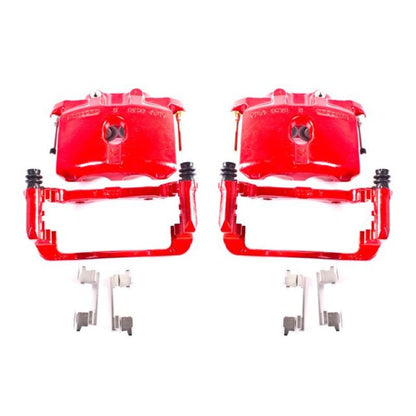 PowerStop Power Stop 03-06 Cadillac Escalade Rear Red Calipers w/Brackets - Pair