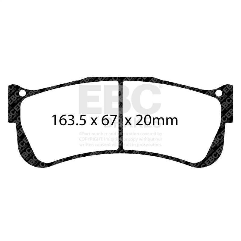 EBC Racing Brembo 07.7293 6 Piston SR-11 Sintered Race Brake Pads