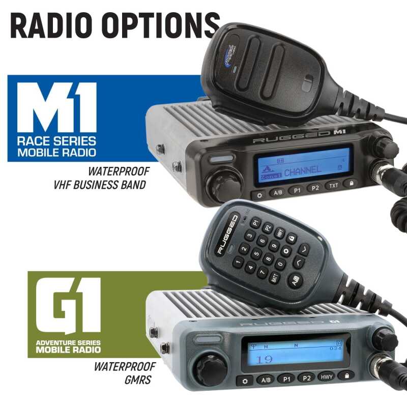Rugged Radios Polaris Xpedition Kit w/ BTI 2-Way Radio No Intercom / M1 VHF Business Band