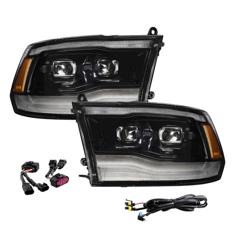 Form Lighting 2009-2018 Ram 1500/2500/3500 Sequential LED Projector Headlights (Pair)