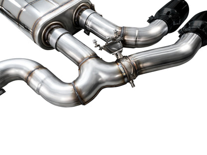 AWE Tuning 20-25 BMW X3 M/M Comp (F97) AWD SwitchPath Axle-Back Exhaust - Diamond Black Tips