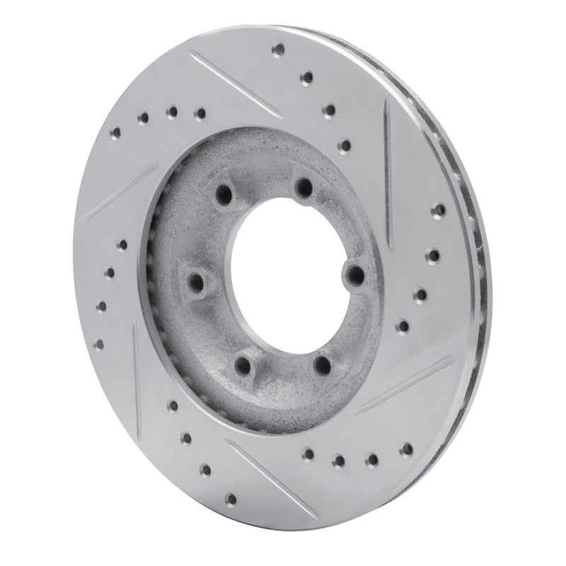 R1 Concepts R1 84-87 Isuzu TROOPER Front Left Drilled & Slotted Silver Brake Rotor