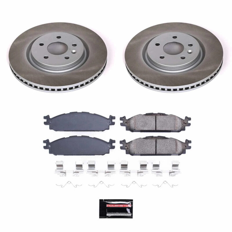 PowerStop Power Stop 11-19 Lincoln MKT Front Semi-Coated Rotor Kit