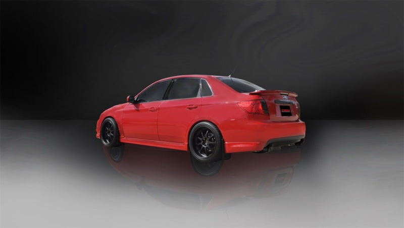 CORSA Performance Corsa 08-10 Subaru Impreza WRX Sedan 2.5L Turbo Manual 3in Sport Cat-Back Exhaust w/4in Blac