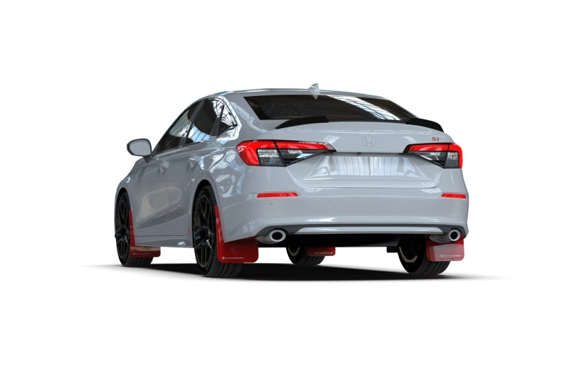 Rally Armor 22-26 Honda Civic/Civic Si/Sport Black UR Mud Flap w/Grey Logo