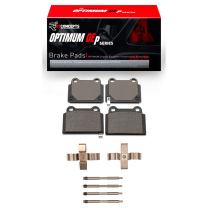 R1 Concepts R1 2008-2015 Mitsubishi Lancer Rear R1 Optimum OE Pads & Hardware Kit