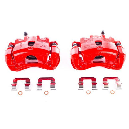 PowerStop Power Stop 05-09 Hyundai Tucson Front Red Calipers w/Brackets - Pair