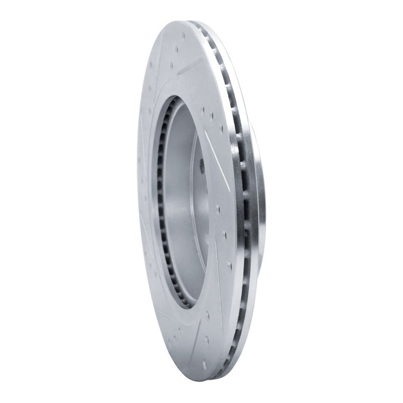 R1 Concepts R1 2015-2025 Subaru WRX Rear Right Drilled & Slotted Silver Brake Rotor