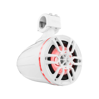 DS18 Tower Speakers 6.5in 100 Watts RMS w/ RGB LED Lights White