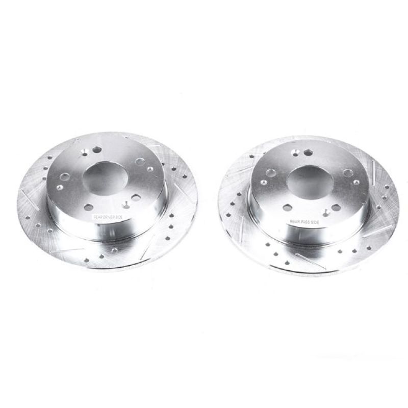 PowerStop Power Stop 97-98 Acura Integra Rear Evolution Drilled & Slotted Rotors - Pair