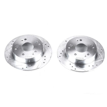 PowerStop Power Stop 97-98 Acura Integra Rear Evolution Drilled & Slotted Rotors - Pair