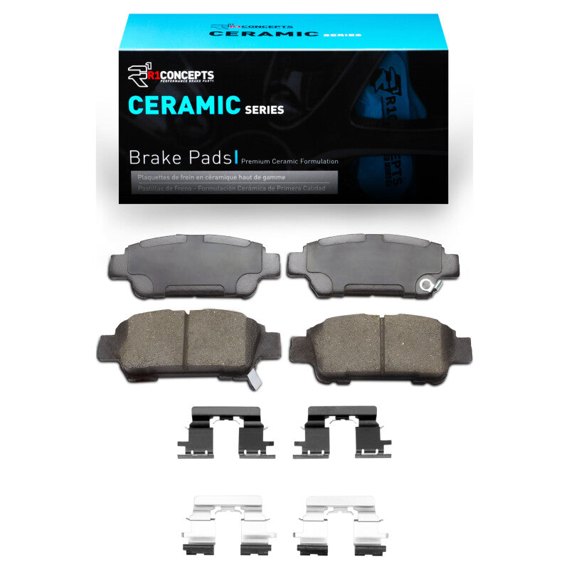 R1 Concepts R1 2004-2010 Toyota Sienna Rear R1 Ceramic Pads & Hardware Kit