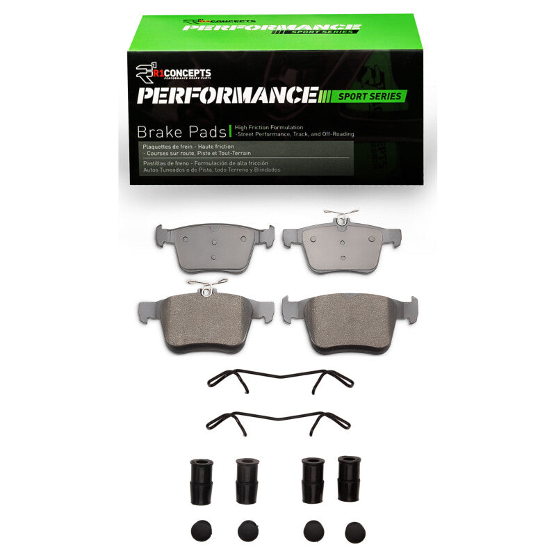 R1 Concepts R1 2015-2025 Audi A3 Quattro Rear R1 Performance Sport Pads & Hardware Kit