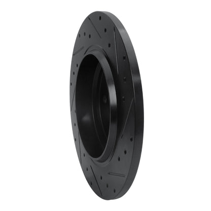R1 Concepts R1 00-05 Mercedes-Benz ML500 (USA/Canada) Rear Left Drilled & Slotted Black Brake Rotor