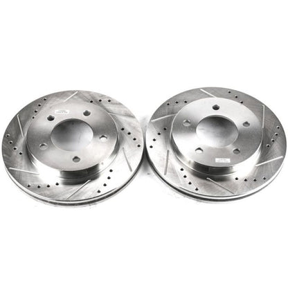 PowerStop Power Stop 97-03 Ford F-150 Front Evolution Drilled & Slotted Rotors - Pair