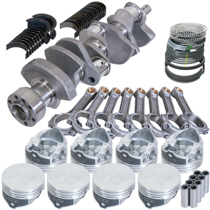 Eagle Chevy 350 1Pc 3.480in Crank 6.000in I-Beam Rod -7cc Flat Top 4.060in Pistons Rotating Assembly