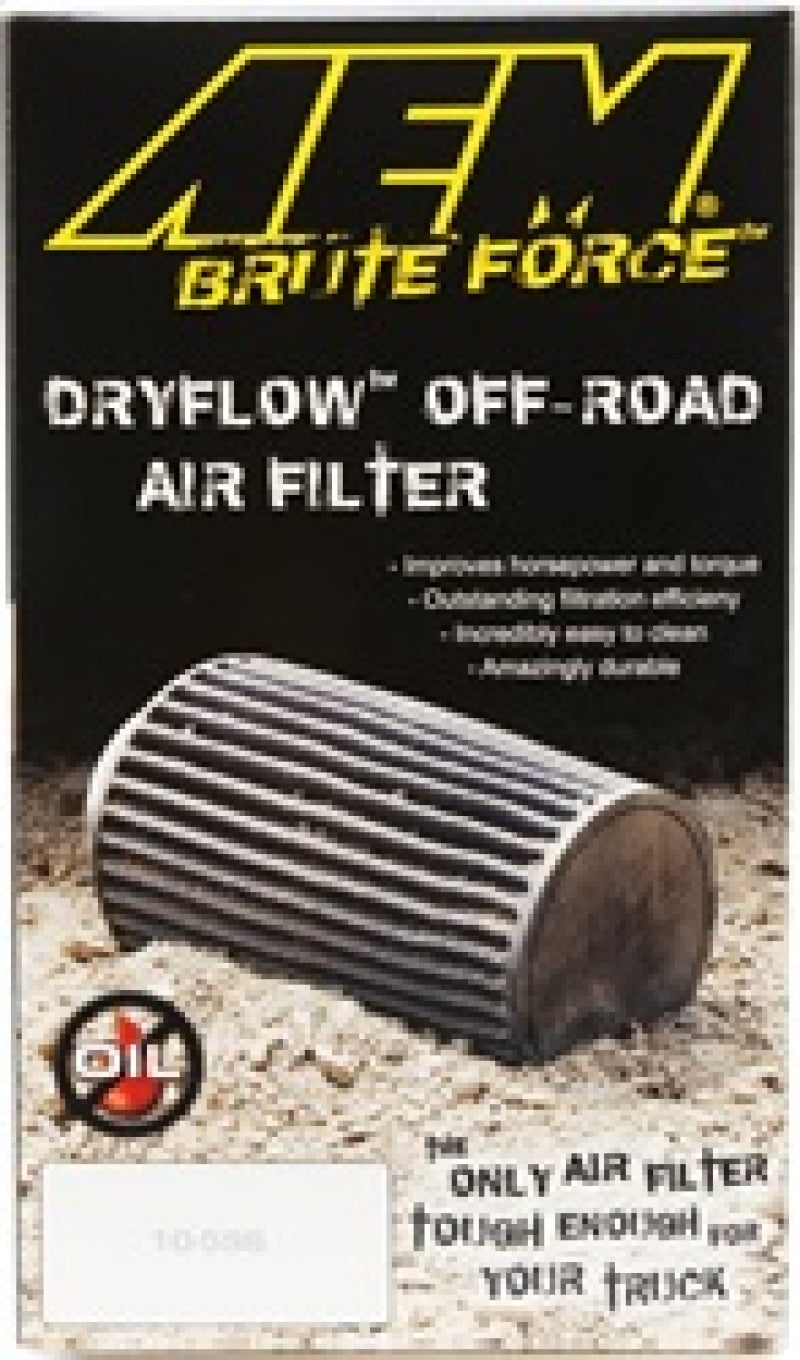 AEM Induction AEM 3.5 in x 9 in Dryflow Conical Air Filter