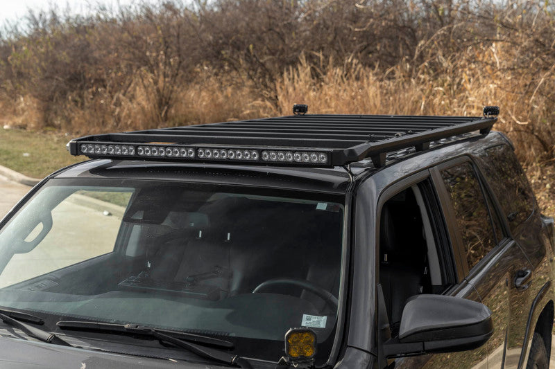 Diode Dynamics 10-24 Toyota 4Runner DEK Roof Rack 7-Pod SS5 Sport Light Bar - White Driving