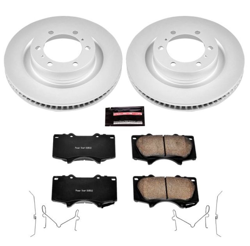 PowerStop Power Stop 10-19 Lexus GX460 Front Z17 Evolution Geomet Coated Brake Kit