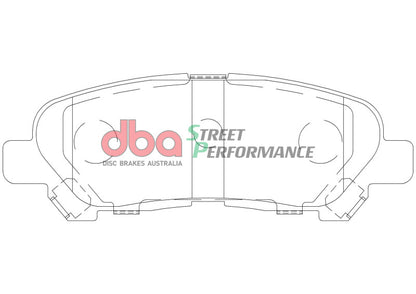 DBA 08-13 Toyota Highlander Rear SP Performance Brake Pads