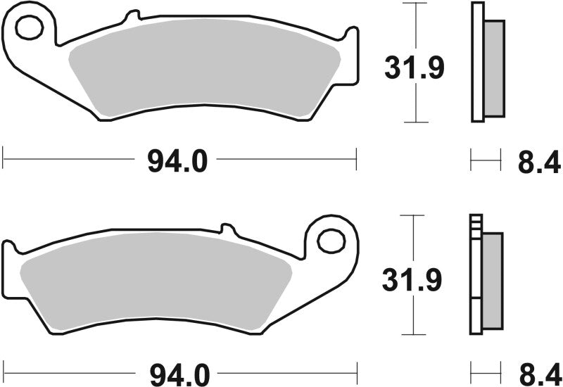 Brembo Powersports Brembo 90-96 Honda RVF RR (NC35) 400cc Brake Pad - Rear