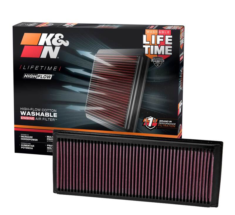 K&N Engineering K&N 05-10 VW Jetta/Passat / 07-10 Tiguan / 09-10 GTi / 06-09 EOS Drop In Air Filter