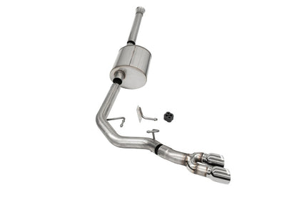 CORSA Performance Corsa 2021-2025 Ford F-150 SuperCrew/6.5in Bed 5.0L V8 Sport Cat-Back Front of Tire Exit-Polished