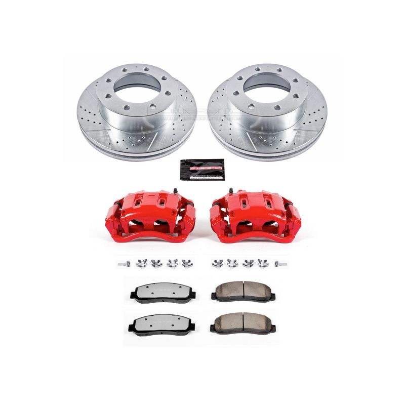 PowerStop Power Stop 10-12 Ford F-450 Super Duty Front Z36 Truck & Tow Kit w/Cals