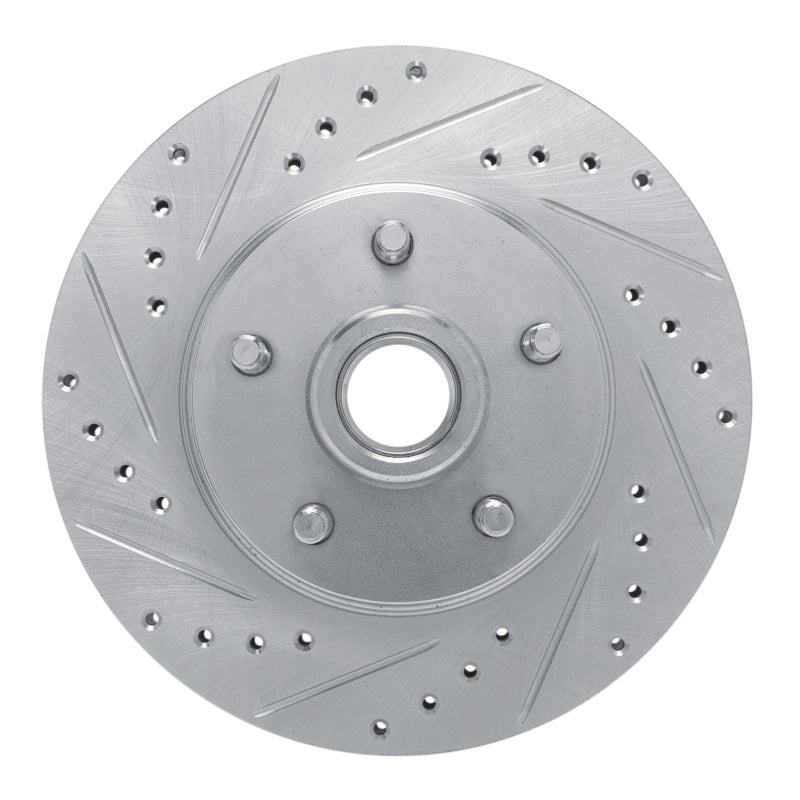 R1 Concepts R1 1968-1973 Ford Fairlane Front Left Drilled & Slotted Silver Brake Rotor