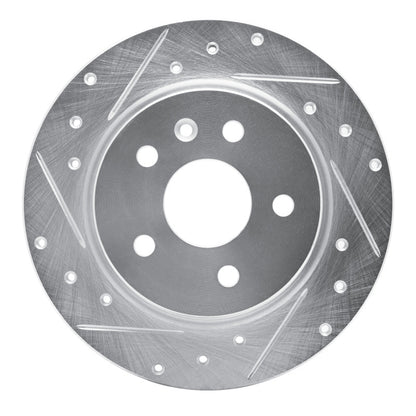 R1 Concepts R1 11-22 Buick Encore Rear Left Drilled & Slotted Silver Brake Rotor