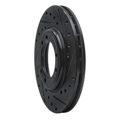 R1 Concepts R1 92-04 Hummer H1 Front/Rear Right Drilled & Slotted Black Brake Rotor