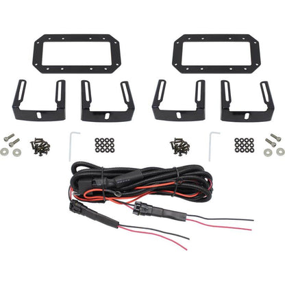 Westin HDX Flush Mount B-FORCE LED Light Kit (Set of 2) w/wiring harness - Black