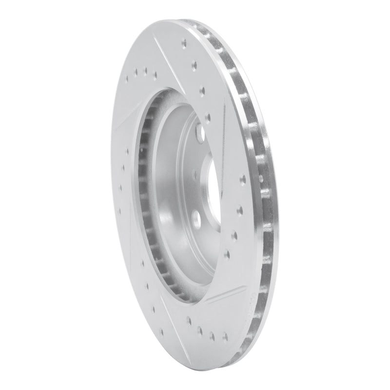 R1 Concepts R1 92-95 Toyota Paseo Front Left Drilled & Slotted Silver Brake Rotor