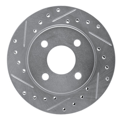R1 Concepts R1 81-87 Chrysler Town & Country Front Left Drilled & Slotted Silver Brake Rotor