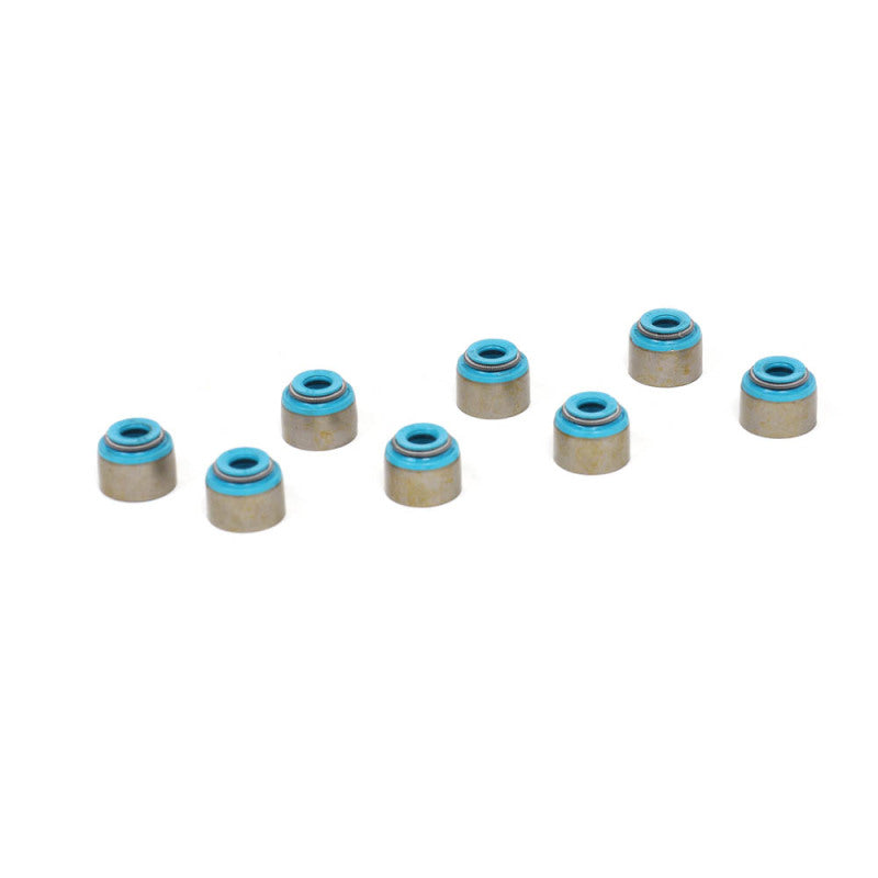 BLOX Racing Honda 5.5mm Valve Stem Seals Blue FKM - Set of 8 (Fits Both Intake & Exhaust)